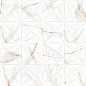PORCELANATO VIA ROSA 72049 CALACATA GOLD DECO 3D 72X72    *VALOR CAIXA
