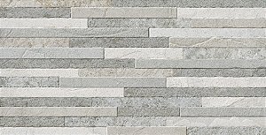 PISO VISTABELLA FILETADO CINZA RETIFICADO 39X75 *VALOR CAIXA
