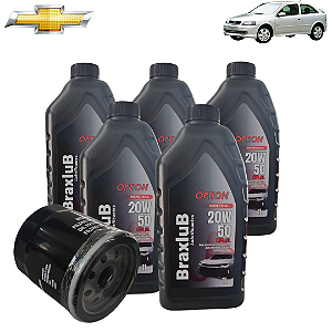 KIT REVISÃO ÓLEO 20W50 MINERAL + FILTROS GM (ASTRA)