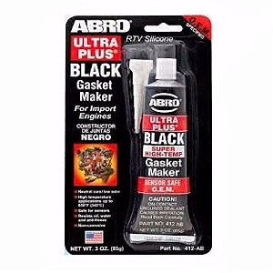 ABRO 412-AB SILICONE ULTRA PLUS BLACK 85 G - PRETO