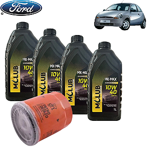 KIT TROCA DE ÓLEO 10W40 SEMISINTÉTICO + FILTRO(TO1704) FORD