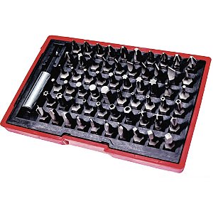Jogo 61 Bits Diverso c/ Estojo Plást. c/ adaptador Magético