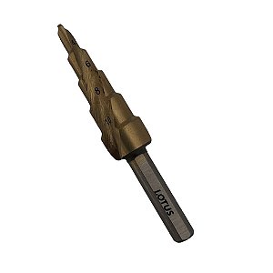 Broca Escalonada de 4 À 12 Mm Hss Espiral Profissional