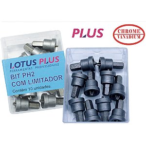 Bits Limitador Drywall PH2 10 Peças Parafusadeira