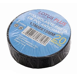 Fita Isolante Antichama Preta 10 metros