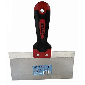 Espátula Reta Inox Gesso Drywall Cabo Emborrachado 8"