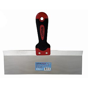Espátula Reta Inox Gesso Drywall Cabo Emborrachado 12"
