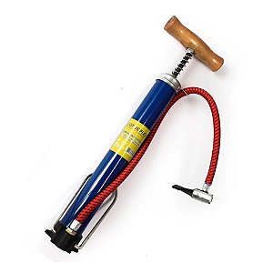 Bomba de Ar Metal de Mão p/ encher Pneu Bola Colchão