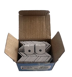 Cantoneira L p/ Móveis 3/4" (20x20x20mm) c/ 100 pçs Branca
