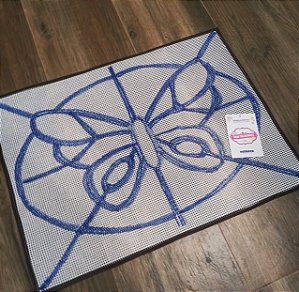 Talagarça desenhada borboleta vitral 50/70 Dani talagarça