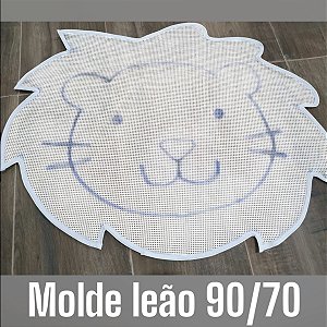 Talagarça desenhada molde leão 90/70