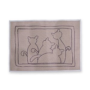 Desenho 4 gatinhos talagarça desenhada 50/70