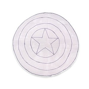 Escudo Capitão América  1 metro talagarça desenhada