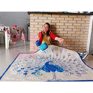 Pavão 140/140 taalagarça desenhada