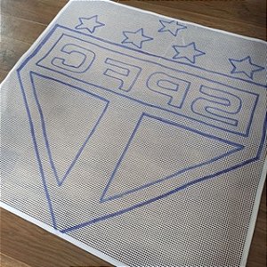 Time São Paulo 100/100 para agulha mágica talagarça desenhada