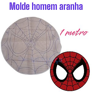 Molde Homem aranha 1 metro talagarça desenhada