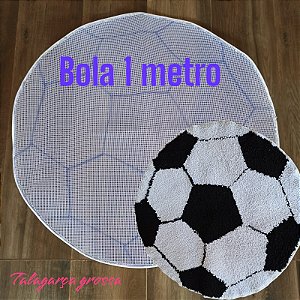 Bola 1 metro talagarça desenhada