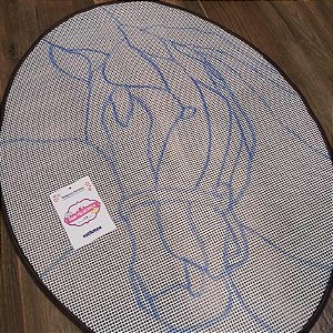 Cavalo vitral talagarça desenhada