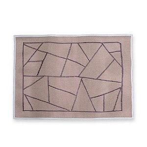 Piso quebrado talagarça desenhada geometrica