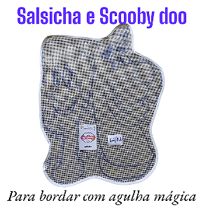 Salsicha e Scooby doo talagarça desenhada