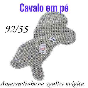 Cavalo em pé talagarça desenhada 92/55
