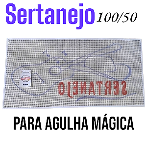 Talagarça desenhada Sertanejo para agulha mágica 100/50
