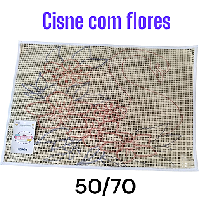 Cisne com flores 50/70