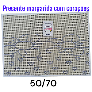 Presente margarida com corações 50/70