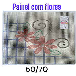 Painel com flores 50/80