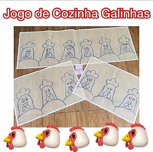 TALAGARÇA JOGO DE COZINHA GALINHAS