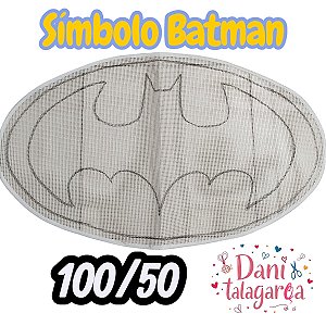 TALAGARÇA DESENHADA SIMBOLO DO BATMAN 100/50
