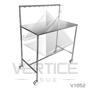 Mesa auxiliar com varal cirúrgico - Cód. V1652