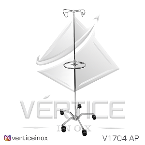 Suporte de soro 5 pernas base “aranha” e volante – Cód. V1704 AP