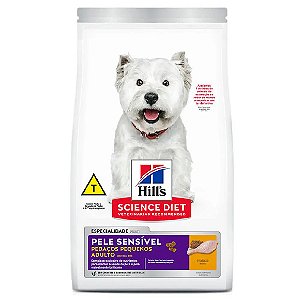 Ração Hills Cães Adultos Pele Sensível Pedaços Pequenos 2,4 kg