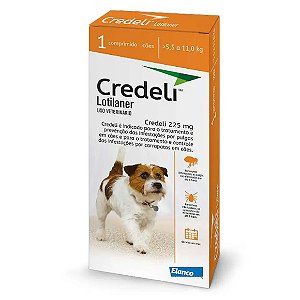Antipulgas Credeli 225mg Cães 5,5 a 11kg 1 comprimido