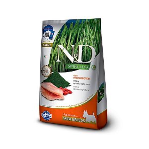 Ração N&D Spirulina Cães Adulto Mini Tilápia 2Kg