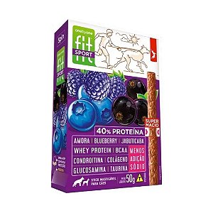 Petisco Spin Pet Onebyone Gourmet Fit Stick Sport Amora/ Bluebery / Jabuticaba 50G