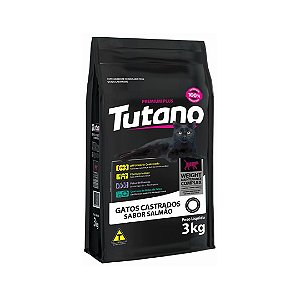 Ração Tutano Gatos Castrados Salmão 3Kg