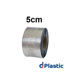 FITA / MANTA AUTOADESIVA 5CM ALUMINIZADA MULTIUSO - PLASTIBAND