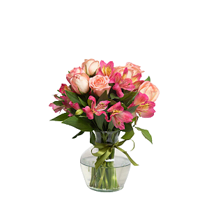 Arranjo de Astromélias e Rosas