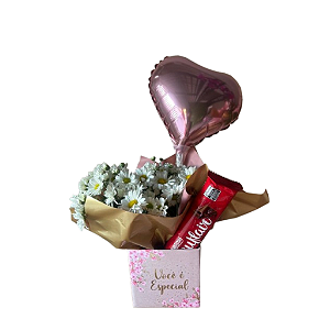 Margarida com Suflair e Balão de Coração