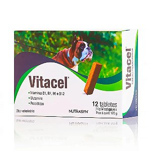 Suplemento para Cachorro Vitacel 12 Tabletes Único