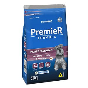 Ração Premier Formula Cães Adultos Raças Pequenas Frango 2,5 kg