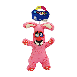 Brinquedo de Pelúcia para Cães Coelhinho Mix Color The Pets Brasil The Pets