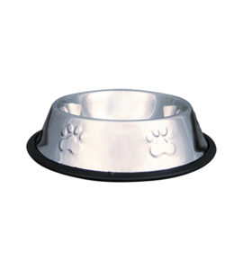 Comedouro Inox Relevo 240 ml