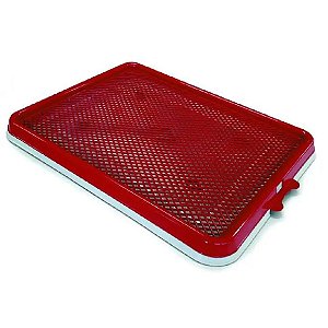 Tapete Higiênico Lavável Para Cães Pet Injet Vermelho Único