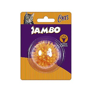 Bola Gato Luz Espinho Jambo Laranja Mini