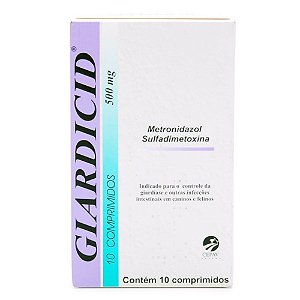 Giardicid 500mg Com 10 Comprimidos