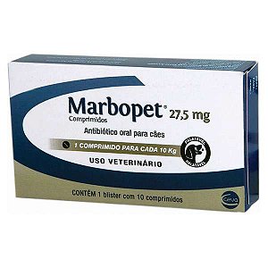 Marbopet Com 10 Comprimidos 27,5mg