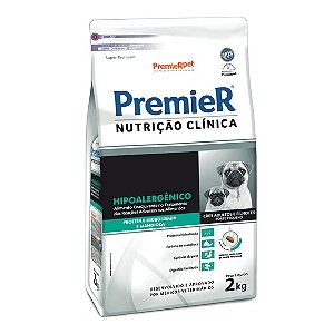 Ração Premier Nutrição Clínica Cães Hipoalergênico Raças Pequenas 2 kg